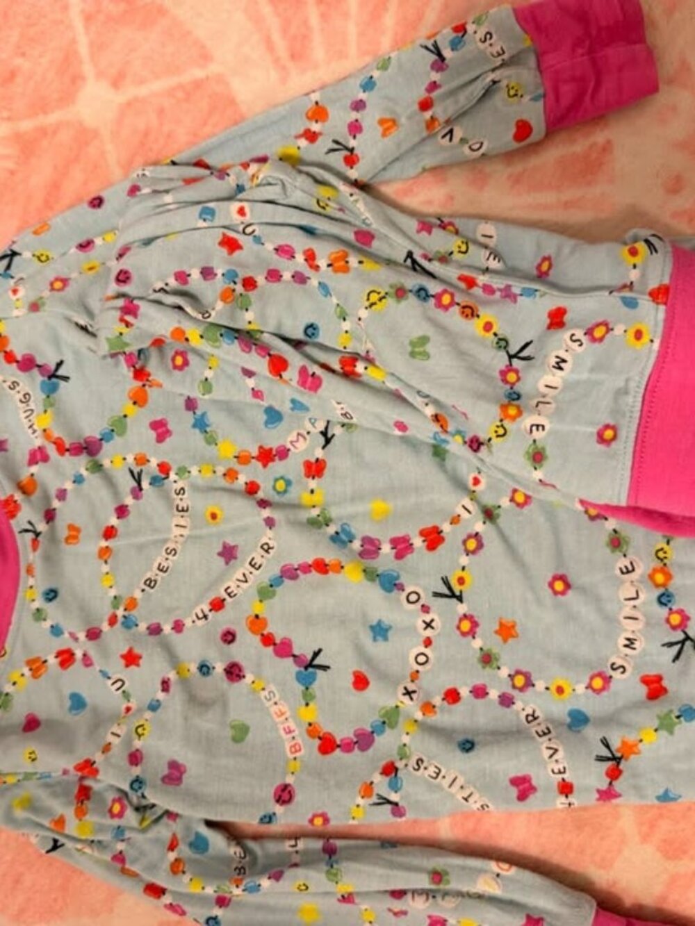 Little Sleepies LunaLuxe Bamboo Pajama Set Friends Forever Bracelets 18-24M